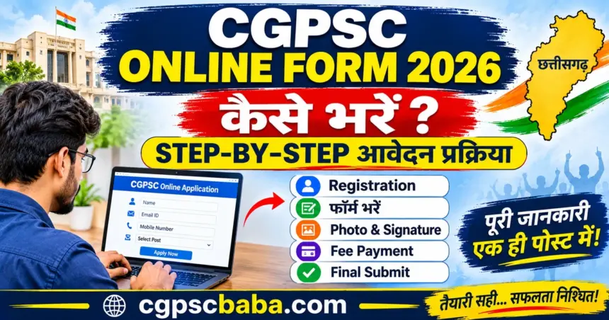 CGPSC Online Form 2026 कैसे भरें: Step-by-Step आवेदन प्रक्रिया